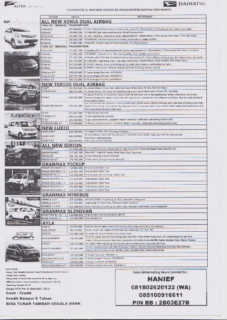 Brosur All New Xenia Air Bag